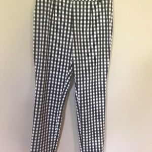 Black checked pants